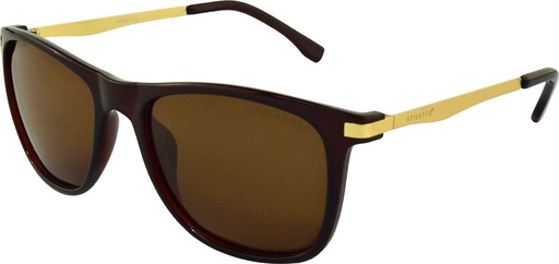 [9340457015402] Stiletto Anna C2 Crystal Dark Brown Light Gold / Brown Polarised Lenses