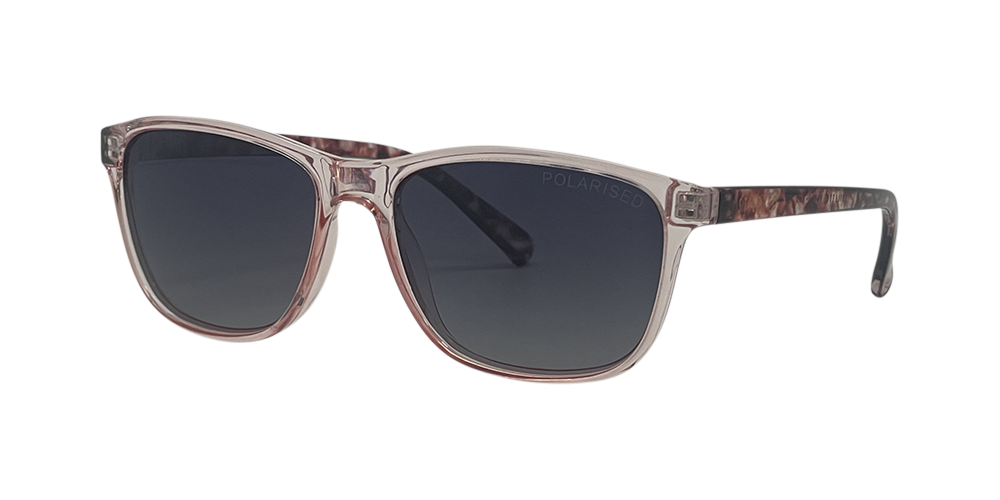 Stiletto April C8 Crystal Peach w Milky Plum / Smoke Gradient Polarised Lenses