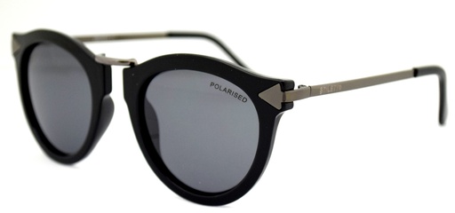 [STArcadiaC1] Stiletto Arcadia C1 Black w Silver / Smoke Polarised Lenses