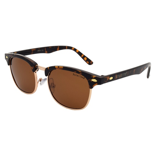 [9337217006268] Stiletto Aria C2 Dark Demi / Brown Polarised Lenses