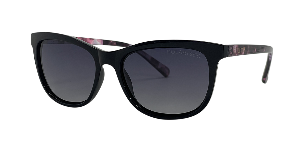 Stiletto Ariel C5 Shiny Black w Demi Purple / Smoke Gradient Polarised Lenses