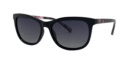 [9340457028693] Stiletto Ariel C5 Shiny Black w Demi Purple / Smoke Gradient Polarised Lenses