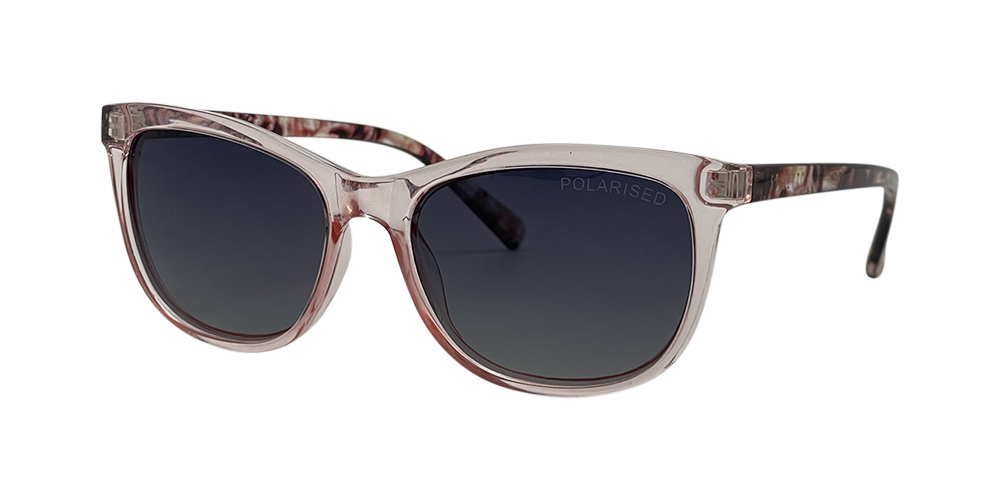 Stiletto Ariel C8 Crystal Peach w Milky Plum / Smoke Gradient Polarised Lenses