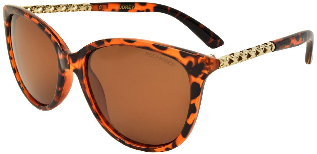 Stiletto Audrey C3 Crystal Dark Demi / Brown Polarised Lenses
