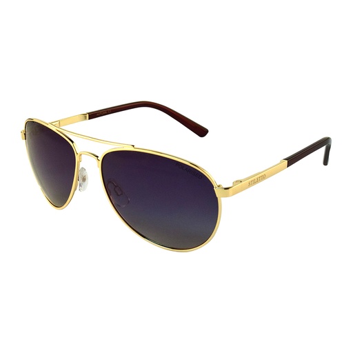 [9340457018953] Stiletto Autumn C3 Light Gold / Smoke Gradient Polarised Lenses