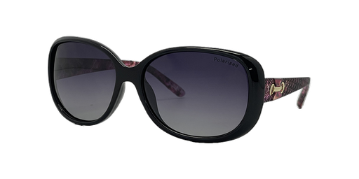[9340457028648] Stiletto Ava C5 Shiny Black w Demi Purple / Smoke Gradient Polarised Lenses