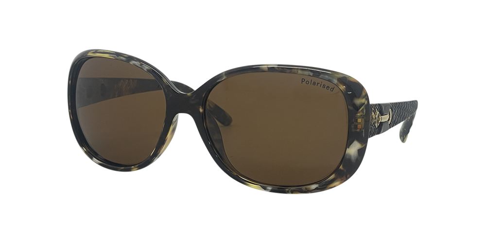 Stiletto Ava C6 Crystal Rose w Demi Black / Brown Polarised Lenses