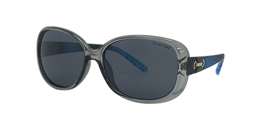 [9340457028686] Stiletto Ava C9 Crystal Dark Smoke w Blue Fade / Smoke Polarised Lenses