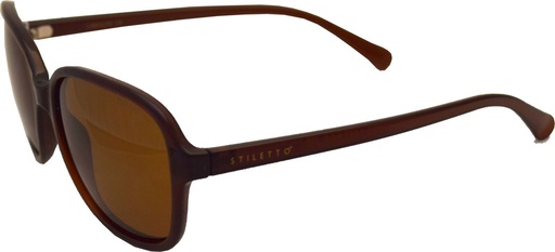 [9340457018229] Stiletto Carolyn C4 Crystal Dark Brown / Brown Polarised Lenses
