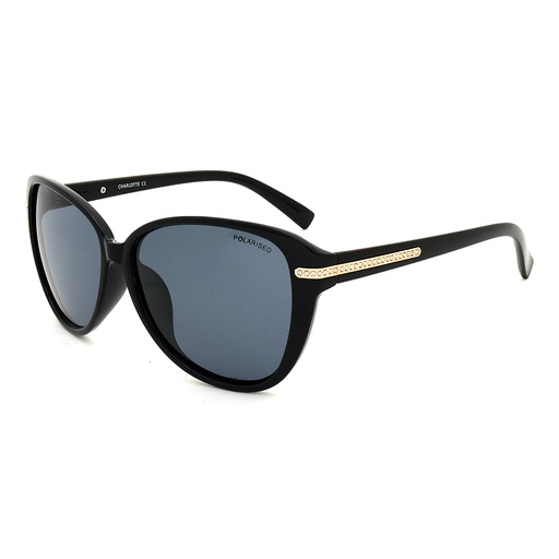 [9340457020055] Stiletto Charlotte C1 Black / Smoke Polarised Lenses