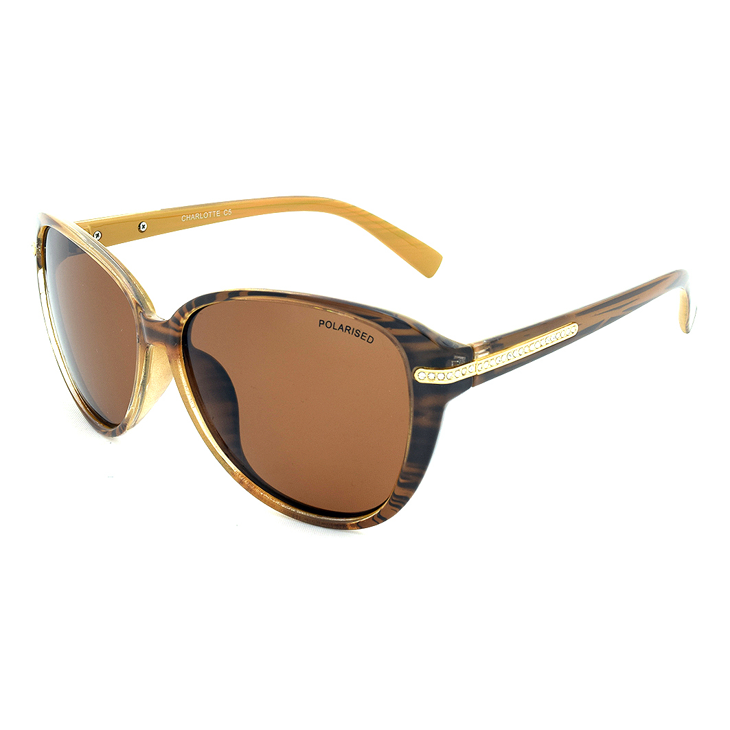 Stiletto Charlotte C5 Crystal Brown / Brown Polarised Lenses