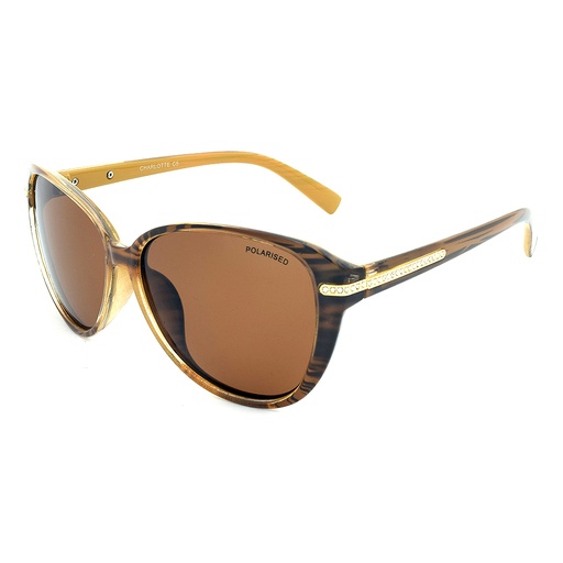 [9340457020093] Stiletto Charlotte C5 Crystal Brown / Brown Polarised Lenses