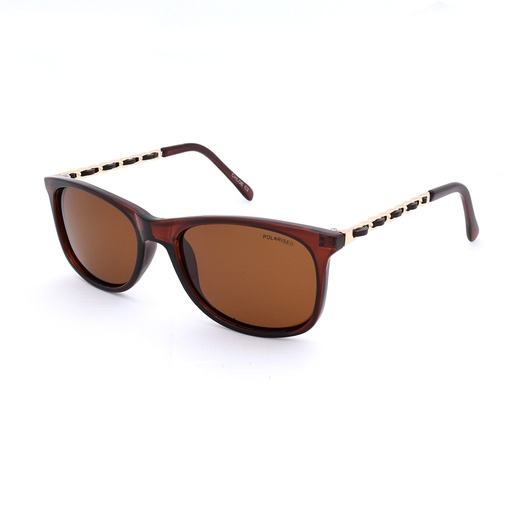 [9340457024992] Stiletto Chloe C2 Crystal Dark Brown / Brown Polarised Lenses