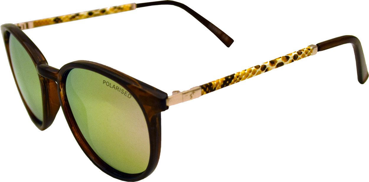Stiletto Cody C6 Crystal Brown / Lotus Pink Revo Polarised Lenses