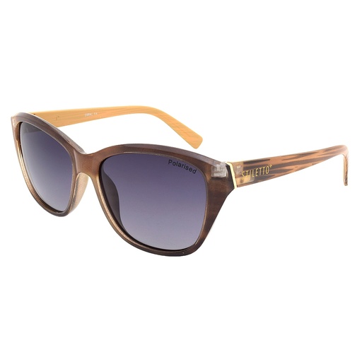 [9337217006459] Stiletto Coral C4 Crystal Stripe Paper / Smoke Gradient Polarised Lenses