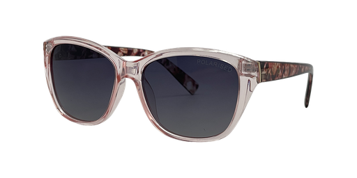 [9340457028822] Stiletto Coral C8 Crystal Peach w Milky Plum / Smoke Gradient Polarised Lenses