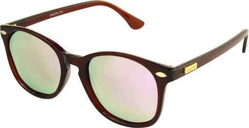 [9340457016706] Stiletto Dakota C10 Crystal Dark Brown / Purple Revo Polarised Lenses