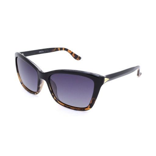 [9340457021267] Stiletto Demi C4 Black Dark Demi / Smoke Gradient Polarised Lenses