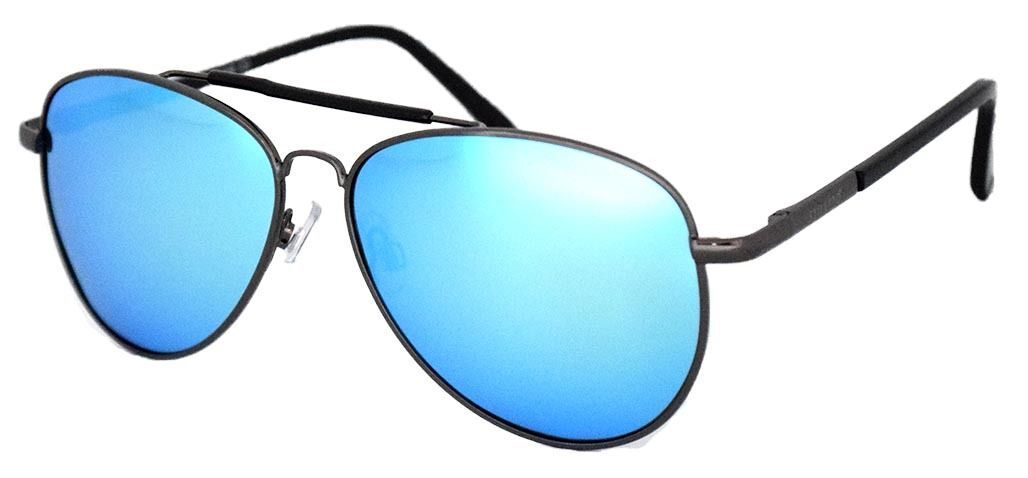 Stiletto Dixie C3 Gunmetal Black / Blue White Revo Polarised Lenses