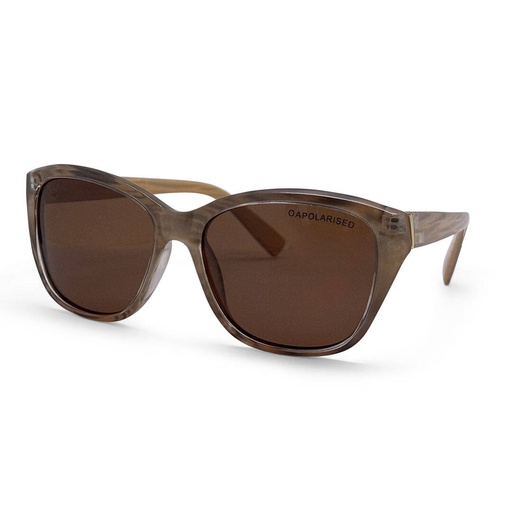 [9340457029812] Stiletto Elsie C5 Crystal Brown w Stripe / Brown Polarised Lenses