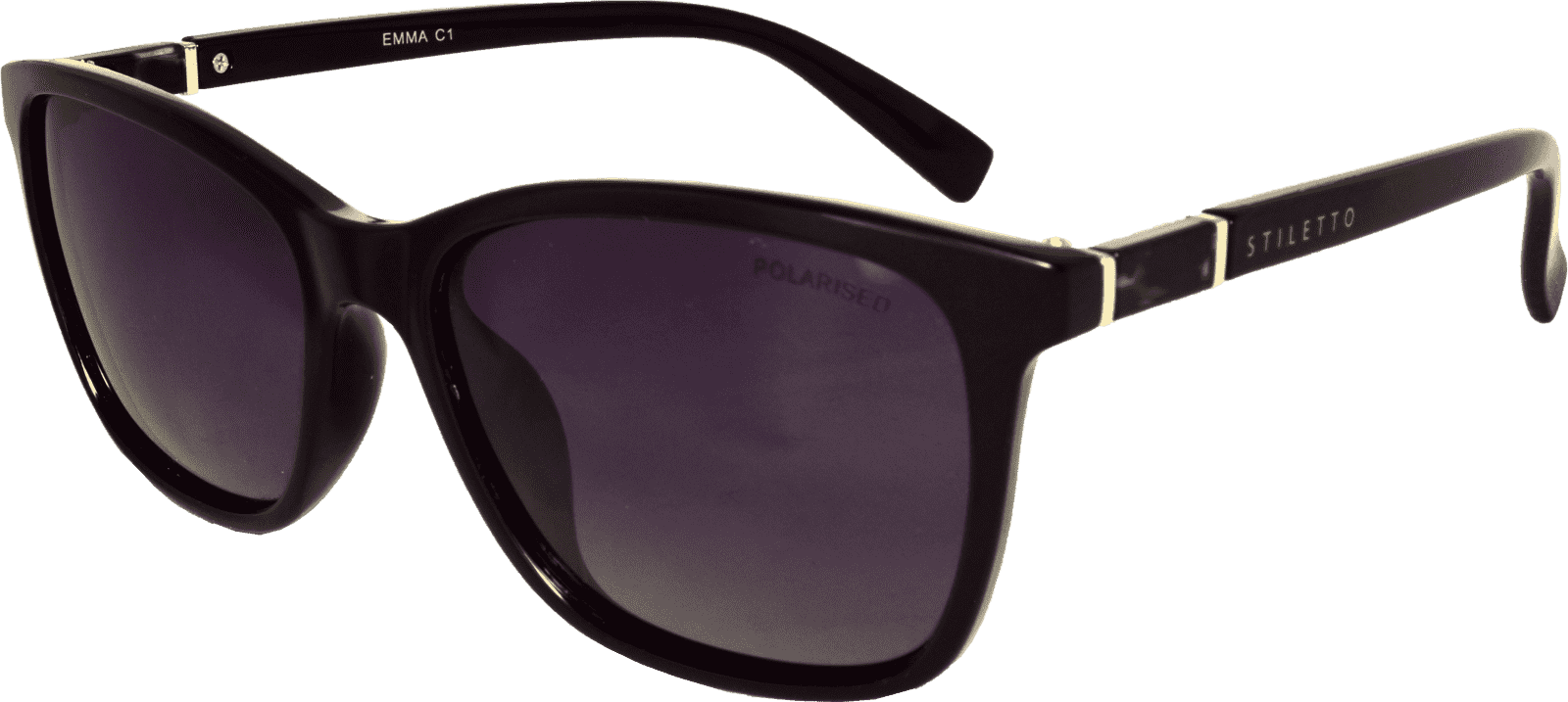 Stiletto Emma C1 Black / Smoke Gradient Polarised Lenses
