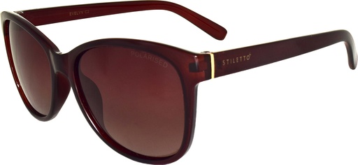 [9340457015532] Stiletto Evelyn C2 Crystal Dark Brown / Brown Gradient Polarised Lenses