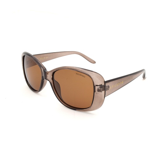 [9337217020585] Stiletto Freya C1 Crystal Light Smoke & Brown / Brown Polarised Lenses