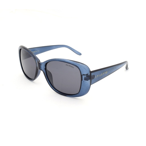 [9337217020592] Stiletto Freya C2 Crystal Dark Blue / Smoke Polarised Lenses