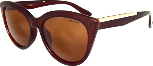 [9340457020819] Stiletto Gabby C3 Crystal Dark Brown / Brown Polarised Lenses