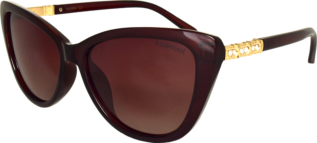 Stiletto Hanna C2 Crystal Dark Brown / Brown Gradient Polarised Lenses