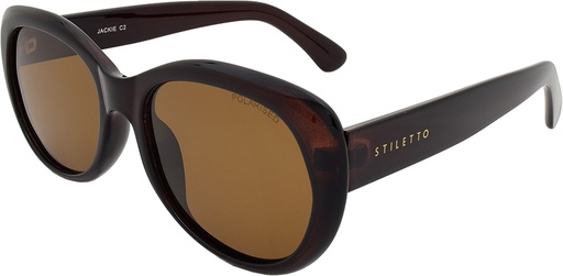[9337217001911] Stiletto Jackie C2 Crystal Dark Brown / Brown Polarised Lenses