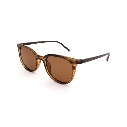 [9337217020813] Stiletto Jordan C5 Crystal Brown & Solid Brown / Brown Polarised Lenses