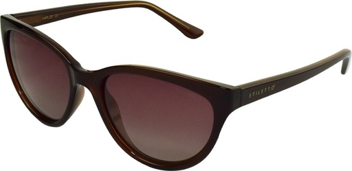 [9340457018427] Stiletto Karlee C3 Dark Brown / Smoke Gradient Polarised Lenses