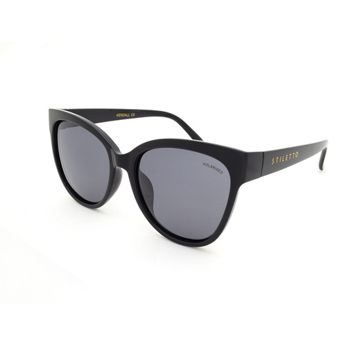 [9337217020578] Stiletto Kendall C5 Black / Smoke Polarised Lenses