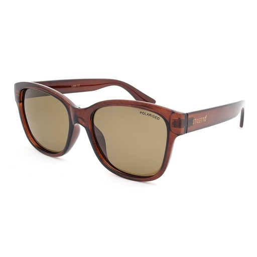[9337217006282] Stiletto Luna C2 Crystal Dark Brown / Brown Polarised Lenses