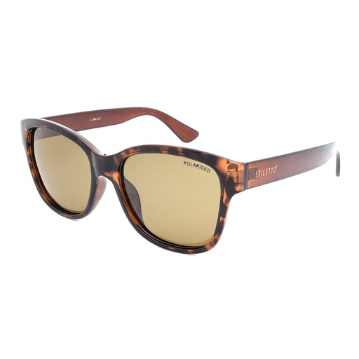 [9337217006299] Stiletto Luna C3 Dark Demi Dark Crystal / Brown Polarised Lenses