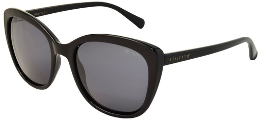 [9340457018144] Stiletto Madelyn C1 Black / Smoke Polarised Lenses