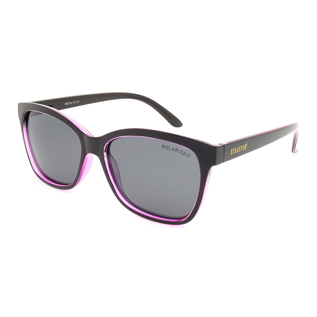Stiletto Natalie C3 Crystal Rose And Purple / Smoke Polarised Lenses
