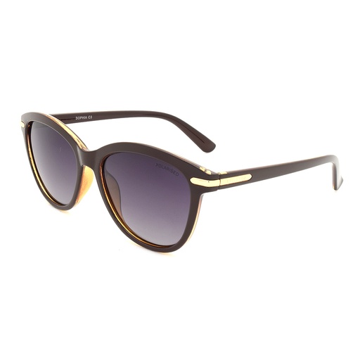[9340457024886] Stiletto Sophia C3 Light Brown / Smoke Gradient Polarised Lenses