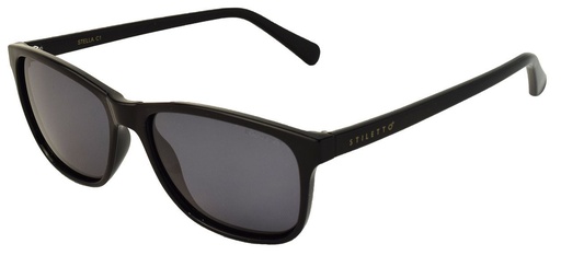 [9340457018243] Stiletto Stella C1 Black / Smoke Polarised Lenses