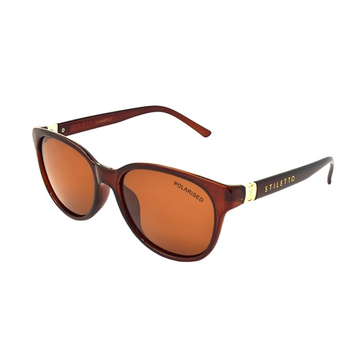 [9340457023285] Stiletto Summer C2 Crystal Dark Brown / Brown Polarised Lenses