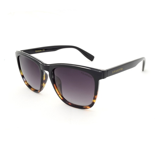 [9337217020691] Stiletto Teagon C3 Black Fade Tortoise / Smoke Gradient Polarised Lenses