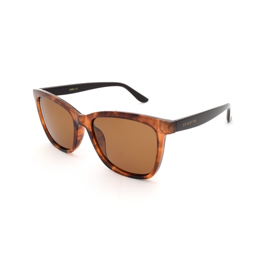 [9337217020622] Stiletto Zara C1 Crystal Brown & Black / Brown Polarised Lenses