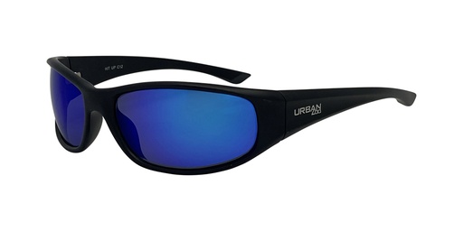 [9340457034229] Urban Zoo Hit Up C12 Matte Black / Smoke w Blue Revo Lenses