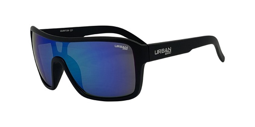 [9337217004042] Urban Zoo Quantum C21 Matte Black / Smoke w Green Revo Lenses