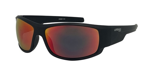 [9337217008071] Urban Zoo Spider C13 Matte Black / Smoke w Red Revo Lenses