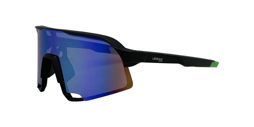 [9340457034366] Urban Zoo Sumatra C21 Matte Black / Smoke w Green Revo Lenses