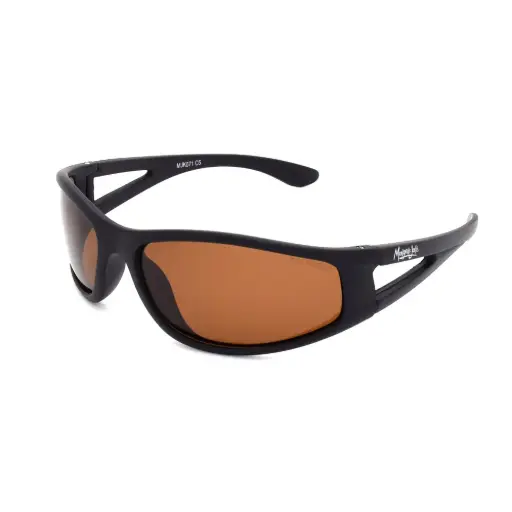 [9337217025290] Mangrove Jacks Kids MJK071 C5 Matte Black / Brown Polarised Lenses