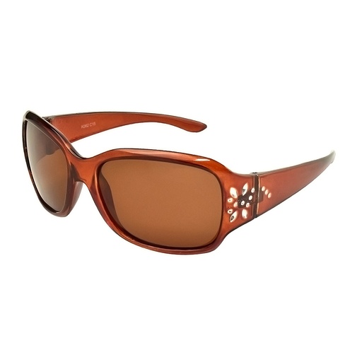 [9337217024934] Kidz K062 C15 Crystal Dark Brown w Silver Butterfly / Brown Lenses