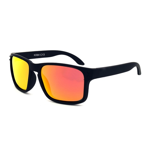 [9337217025009] Kidz K064 C13 Matte Black / Red Revo Lenses